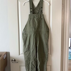 Olive Green Overalls